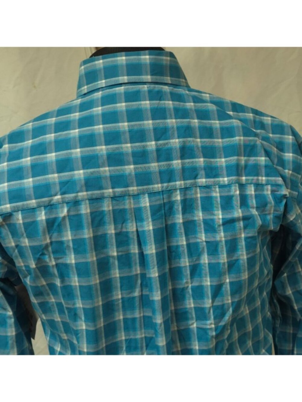 Wrangler George Strait Mens Small Teal Relaxed Fit UPF Performance Button Shirt - Picture 8 of 14
